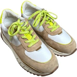 Madewell Kickoff Trainer Sneakers in Leather and Suede Women’s Size 8.5